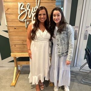 White Satin Wrap Ruffle Dress Show Me Your MuMu